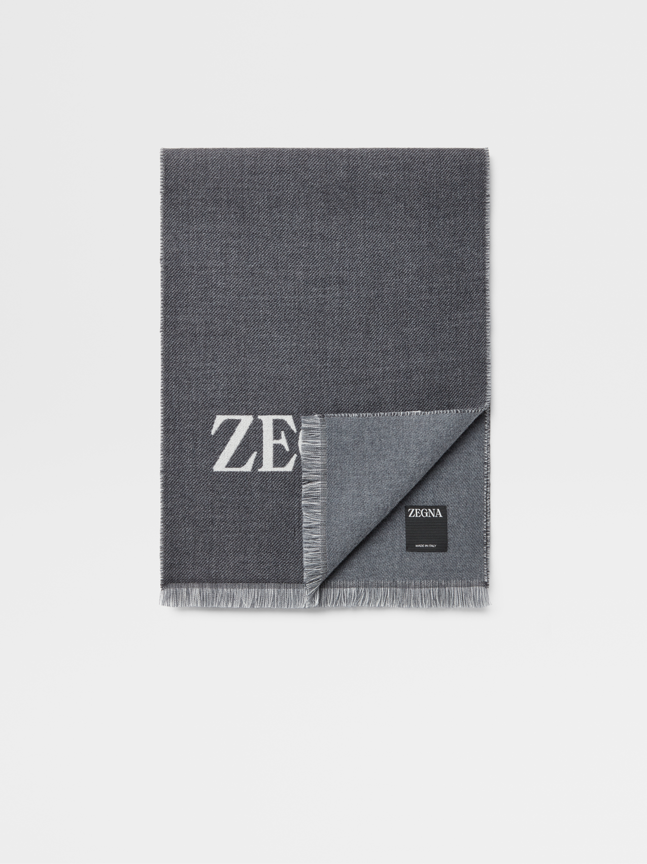 Grey Wool Scarf